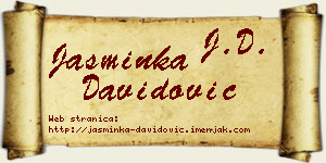 Jasminka Davidović vizit kartica